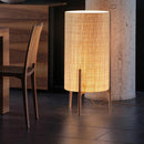 Axyaa Wood Fabric Floor Lamp Japanese Country Style Home Decor