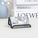 Axyaa Mesh Business Card Holder Stand Desktop Display Organizer 12 Pack Black