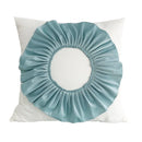 Axyaa Velvet Pink White 3D Chrysanthemum Throw Pillow Bouquet Model