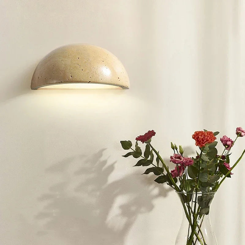Axyaa Nordic Semi Circular Wall Sconce Lamp for Living Room & Bedside