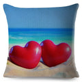 Axyaa Starfish Print Linen Pillowcase for Home & Car Decor