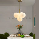 Axyaa Nordic Glass Pendant Light - Modern Gold Black Hanging Lamp for Home Interiors