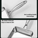 Axyaa Stainless Steel Tamagoyaki Omelette Pan Non-stick Skillet Pot