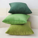 Axyaa Green Velvet Cushion Cover 18*18 Inch for Living Room Sofa Car Decoration