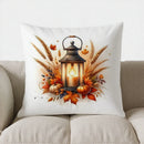 Autumn Maple Leaves Decorative Pillow Cover by Axyaa for Sofa, Bedroom, Car