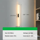 Axyaa LED Strip Wall Lamp for Modern Bedroom, Foyer, or Bathroom Mirror
