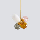 Axyaa Glass Balloon Chandelier: Modern Art Light for Kids and Dining Room