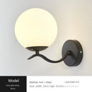 Axyaa Glass Wall Lamp: Modern Nordic Design for Living, Bedroom, Kitchen