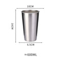 Axyaa Stainless Steel Beer Mug Coffee Tea Tumbler Wine Cup Drinking Mug Bar Supply