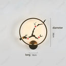Axyaa LED Chinese Branch Flower Bird Wall Lamp for Home Decoration
