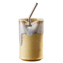 Axyaa Retro Ceramic Coffee Cup Straight Tube Shape Creative Coarse Ceramic Cup