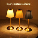 Axyaa Pleated Table Lamp: Rechargeable Cordless Nightstand Desk Lamp for Home Office