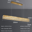 Axyaa Luxury Crystal LED Pendant Lights - Modern Steel Suspend Lamp Fixtures