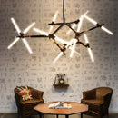 Axyaa Herringbone Branches Pendant Chandelier - Modern Minimalist Nordic Tree Lighting