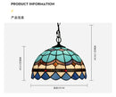 Axyaa Stained Glass Chandelier: Retro Tiffany Style for Living Room Lighting