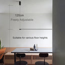 Axyaa Nordic LED Chandelier: Modern Simple Design for Elegant Interior Lighting