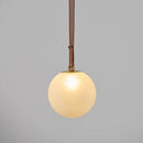 Axyaa Glass Ball Pendant Light for Bedroom, Study, and Dining Room