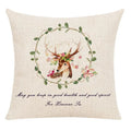 Milu Deer Pattern Print Pillow for Home Decor by Axyaa