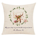 Milu Deer Pattern Print Pillow for Home Decor by Axyaa
