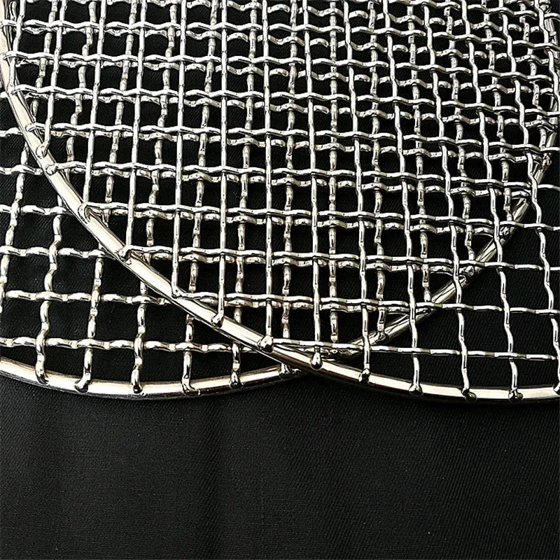 Axya Stainless Steel BBQ Grill Mesh Bacon Grill Tool Non-Stick BBQ Grid