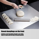 Axyaa Stainless Steel L-Shaped Folding Chopping Board: Double-Sided Kitchen Tool for Cutting and Kneading