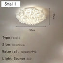 Axyaa White Flower LED Ceiling Light with Remote Control Dimming