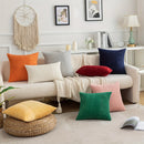 Axyaa Polyester Cushion Cover Stripe Pillow White Beige Pink Solid Color Home Decor