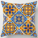 Colorful Geometric Flower Pillow Case by Axyaa: Simple Polyester Sofa Decorative Cover