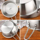 Axya Stainless Steel Golden Rice Wine Bowl Set