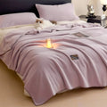 Axyaa Plush Flannel Queen Size Blanket for Sofa Bed All-Season Warmth