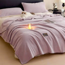 Axyaa Plush Flannel Queen Size Blanket for Sofa Bed All-Season Warmth