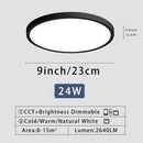Axyaa Smart LED Ceiling Light - Dimmable Lighting Fixture for Living Room and Bedroom