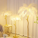Axyaa Feather Floor Lamp Resin Art Lighting Modern Nordic Atmosphere Table Light