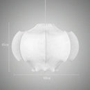 Axyaa Silk Chandelier: Nordic Designer LED Pendent Lamp for Home Decor