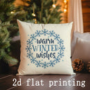 Axyaa Winter Gnomes & Snowflakes Cushion Covers - Cozy Additions for Your Home
