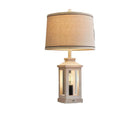 Axyaa Retro Linen Desk Lamp | Nordic Style LED Desk Light for Home Decor