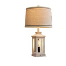 Axyaa Retro Linen Desk Lamp | Nordic Style LED Desk Light for Home Decor