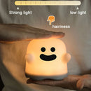 Axyaa Boo Ghost Silicone Night Light - Touch Sensor, Dimmable, Rechargeable