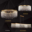 Luxury Crystal Chandelier Pendant Light for Living Dining Room by Axyaa