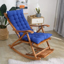 Axyaa Outdoor High-Back Chair Cushion // Non-Slip Sun Lounger Pad // Washable Garden Seat Pillows