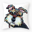 Axyaa Dog Yorkie Pug Cute Pillowcase Sofa Bedroom Decoration