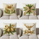 Axyaa Camo Gift Box Pillow Cover for Festive Decor in Sofa, Bedroom, Car