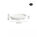 Axyaa Rock Texture Fish Oval Plate Set Molecular Cuisine Tableware