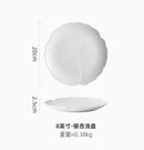 Axyaa 8-Inch Ceramic Soup Bowl | White Tableware for Fruit, Salad, and Vegetables