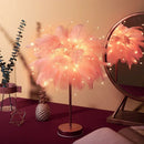 Feather Table Lamp with Remote Control USB Power Night Light for Axyaa Brand