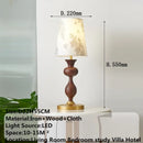 Axyaa Retro Table Lamp for Living Room Bedroom LED Bedside Light