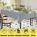 Axyaa Waterproof Plastic Table Covers 54X108inch
