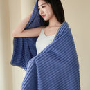 Axyaa Coral Fleece Bath Towel - Large Size, Unisex, Korean Style