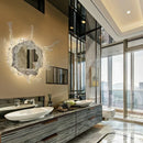 Axyaa Water Flower Mirror Wall Light for Home Decor and Bathroom Lighting