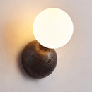 Axyaa Black Hole Stone Headboard Wall Sconce Light